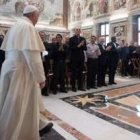 El Papa Francisco con los Misioneros del Sagrado Corazón reunidos en Roma
