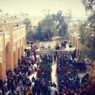Cientos de personas acudieron al santuario, muy querido por los cristianos de Irak