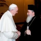 Teófilo III, Patriarca de los ortodoxos de Tierra Santa, visita al Papa Francisco