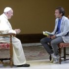 El Papa Francisco con el padre Marco Pozza en TV2000 hablan del Padrenuestro y el mal