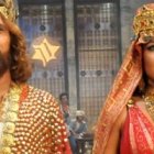 El rey David y Betsabé -antepasados de Jesús- en la teleserie brasileña de 2012 Rey David