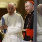 El cardenal Parolin con el Papa Francisco... que ya en 2014 habló contra la secesión