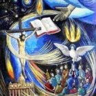 E.Santo, en el Nacimiento de la Iglesia.