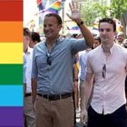Leo Varadkar, primer ministro de Irlanda, abriendo una manifestación de homosexuales
