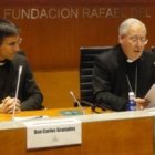 De izquierda a derecha, el P.Granados, Reig Pla, Kuby y Pablo Cervera