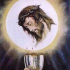 ...y bebe mi sangre tiene vida eterna.