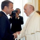 El Papa Francisco recibió al presidente francés, Macron, antiguo alumno de los jesuitas