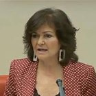 La "experta" Carmen Calvo, ahora vicepresidenta del Gobierno de Pedro Sánchez