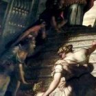 La Presentación de María en el Templo de Tintoretto se encuentra en la iglesia de la Madonna dell'Orto de Venecia.