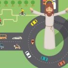 El Día de San Cristóbal, 1 de julio, se celebra la Pastoral de Carretera... este año con Jesús en una rotonda