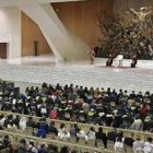 Aspecto de la sala de audiencias durante la catequesis de este miércoles 16 de enero con el Papa Francisco
