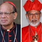 A la izquierda, el cardenal Gracias, arzobispo de Bombay; a la derecha, el cardenal Alencherry, primado de la Iglesia siro-malabar