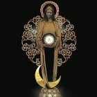 Esta es la custodia que se utilizará durante la Adoración que se produzca en la vigilia presidida por el Papa