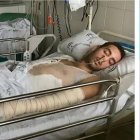 Álvaro ha conseguido salir adelante de las quemaduras y el coma. La fe -asegura- ha sido clave