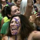 Manifestación feminista en la Plaza de Mayo de Buenos Aires el 8 de marzo de 2017.