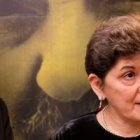 Elia Stelluto, fotógrafo personal del Padre Pío y su monaguillo cuando niños, y su hermana María, hija espiritual del santo, muestran su agradecimiento a José María Zavala y Paloma Fernández-Gasset, de Forgione Films, por ofrecer esta película.