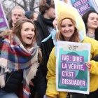La Marcha por la Vida de París quería hacer hincapié este año en la objeción de conciencia