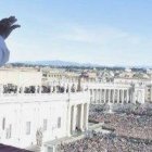 El Papa Francisco en la bendición Urbi et Orbi del día de Navidad de 2018 - esta bendición se imparte en Navidad y en Pascua