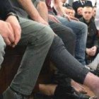 El Papa Francisco en el gesto de lavar los pies, propio del Jueves Santo, por quinta vez lo realiza en una prisión