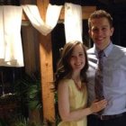 Megan e Isaac Kreft, la noche de la Vigilia Pascual de 2016, cuando él entró en plena comunión en la Iglesia Católica