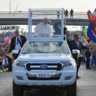 El Papa Francisco fue recibido por una auténtica multitud de jóvenes procedentes de todo el mundo / Vatican Media