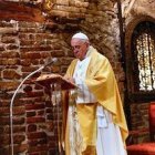 Hacía 162 años que un Papa no celebraba misa en la Casa de la Virgen en Loreto.