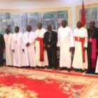 Los obispos de la coordinación estable de las Conferencias episcopales de la zona posan en Uagadougou, en Burkina Faso