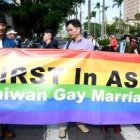 Los políticos de Taiwán han redefinido el matrimonio e impuesto bodas gays 6 meses después de que el 67 por ciento del voto popular se negara en un referéndum
