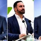 De izquierda a derecha: Pedro Sánchez (PSOE), Pablo Casado (PP), Santiago Abascal (Vox), Albert Rivera (Ciudadanos) y Pablo Iglesias (Unidas Podemos).