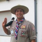 Pedraza, como policía, scout en su adolescencia y finalmente como sacerdote