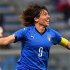 Daniela Sabatini, delantero centro de la escuadra «azzurra», ha metido 162 goles en su carrera.