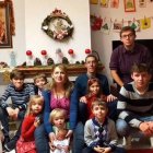 Los Muñoz Moya, al completo salvo el pequeño Matías, nacido el 29 de diciembre.