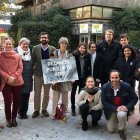 Miembros de la campaña de 40 Días por la Vida, frente al abortorio Dator, el más importante de Madrid