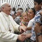 El Papa Francisco en la audiencia del 21 de agosto, en la que predicó sobre la comunión de bienes