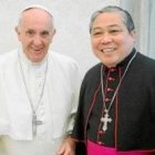 El arzobispo Bernardito Auza, con el Papa Francisco; será Nuncio en España; ha pasado por Albania, Haití y la ONU de Nueva York