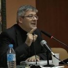 Jorge López-Teulón, durante su conferencia sobre los mártires de Toledo en las recientes Jornadas Martiriales.