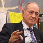 Miguel Ángel Velasco, autor de 'El Manuscrito de Antioquía', durante la presentación de esta novela