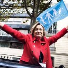 Ludovine de la Rochère, en una de las numerosas concentraciones de La Manif pour Tous a favor de la familia y la vida.