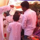 Media aldea de etnia santal se bautiza en BanglaDesh; poco a poco las aldeas animistas adoptan la fe católica por el trabajo de misioneros y catequistas