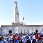 Peregrinos en el Cerro de los Ángeles en primavera de 2019... su santuario vuelve a reunir a personas apasionadas por transmitir a Cristo