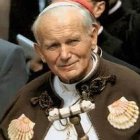 San Juan Pablo II en su visita a Santiago de Compostela, desde donde predicó sobre la identidad y raíces cristianas de Europa