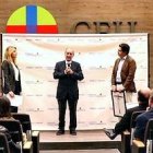 Miguel Ángel Velasco se dirige a los asistentes a los Premios Religión en Libertad, un acto que presentaron Sara Segimón y José Miguel Abat, dos de los patronos de la Fundación Nueva Evangelización.
