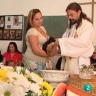 El sacerdote Agustín Rodríguez Teso es el párroco de la iglesia de Santo Domingo de la Calzada