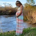 Kristi, en una imagen tomada durante su embarazo.