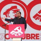 Alberto Garzón es el coordinador general de IU, donde se enmarca el Partido Comunista