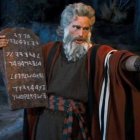 Moises regaña a su pueblo y a veces discute con Dios, pero no abandona a ninguno de ellos y hace de puente e intercesor