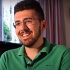 Alberto Muñoz se ha bautizado con 20 años, tras una experiencia con la enfermedad y el Camino de Santiago