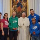 El Papa ha recibido algunos miembros de  los Hogares Lázaro