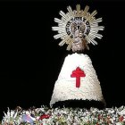 La Virgen del Pilar, durante la ofrenda floral del año pasado