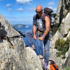 Giuliano Stenghel, en la actividad que dio sentido a su vida.